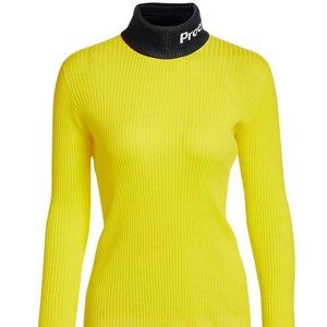 Proenza Schouler Top Women's XS Yellow Long Sleeve
